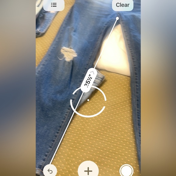 Just Black Medium Wash Mid Rise Distressed Ripped Jeans Size 29 - Picture 8 of 9